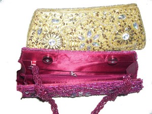 Handmade Sequence Bead Clutch Designer Purse - Product Image 3