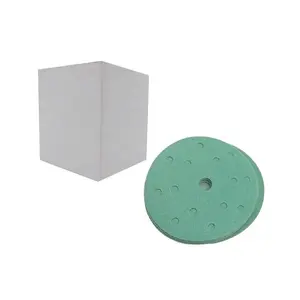 Шлифовальный диск, 6 дюймов, 15 отверстий, зеленая пленка, с крючком и петлей, зернистость 120, для полировки металла и нержавеющей стали