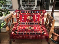 Ensemble de coussin de sol pour siège d'angle Oriental Anatolian Nomad Belkis avec 22 garnitures en mousse de densité/rouge