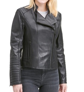 Chaqueta de cuero de inspiración vintage para mujer, ropa de diario ajustada, ropa de abrigo informal ligera, ropa de abrigo transpirable de estilo urbano - Product Image 2