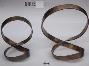Esculturas y objetos decorativos de metal para decoración del hogar Escultura de nudo decorativo de metal Hecho en decoración de escaparate de aluminio fundido - Product Image 3