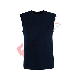Camiseta sin mangas de algodón 100% personalizada de nueva moda para hombre, tejido de punto transpirable de talla grande - Product Image 5