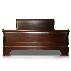 ฝรั่งเศส Sleight เตียงไม้มะฮอกกานีแข็ง - Product Image 2