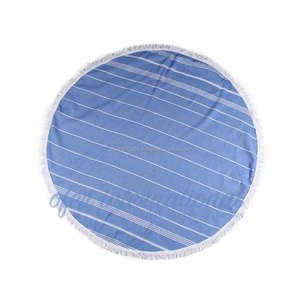 Serviette ronde Pestemal, Peshtemal Roundie de son créateur-Terry-Back-Double Face - Red RPT Collection Turkiye - Product Image 4