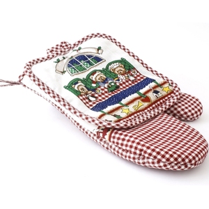 Soportes de olla turquesa con juego de soporte de olla de diseño impreso Toallas de cocina de algodón de diseño impreso - Product Image 5