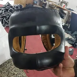 Casco Deportivo de Cuero para Deportes de Contacto, Protección para la Cabeza de Verano, para Boxeo, MMA, Kick Boxing, con Acolchado Grueso Multicapa para Mayor Seguridad - Product Image 1