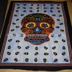 Tapisserie murale en coton coloré peinte à la main, taille double, pour décoration de chambre, vente en gros depuis l'Inde, collection 2026 - Product Image 1