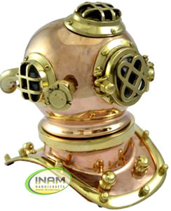 Casco de buceo hecho a mano, bonito y decorativo de calidad extrema, novedad, INAM 2022, artesanía - Product Image 2