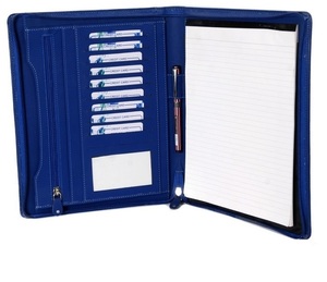 Porte-documents en cuir noir pour cadres, organiseur de documents en PU, sac de classement avec porte-documents pour les conférences et le bureau - Product Image 3