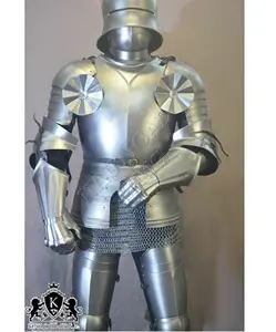 Medieval Full Suit of Armor Reenactment Collectibles Full Body Suit 6 Feet Full Armor With Stand