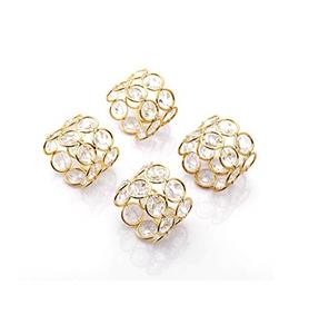 Anillos de Servilleta Metálicos Clásicos Plateados para Restaurante, Hotel, Boda, Decoraciones de Comedor, Uso Ecológico para Fiestas - Product Image 2