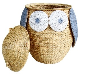 Panier de rangement en jacinthe d'eau naturel tissé à la main, rustique, en gros à prix compétitif et en grande quantité - Product Image 3
