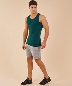 Débardeur de sport pour homme de qualité professionnelle, sans manches, pour la musculation, respirant, en coton et élasthanne, imprimé, tricoté - Product Image 1