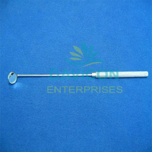 กระจกตรวจหลอดลมสแตนเลสแบบใช้มือ  อุปกรณ์ผ่าตัดที่มีด้ามจับ # เส้นผ่านศูนย์กลาง 14 มม. - Product Image 2