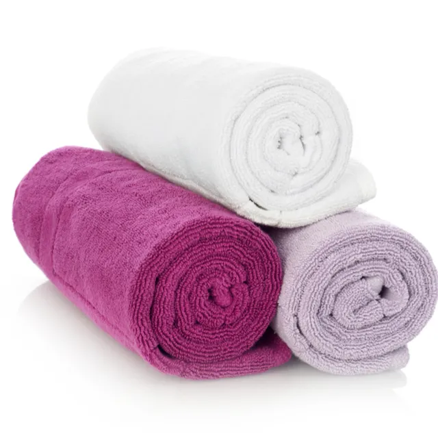 Exportateurs de serviettes de bain en Inde Zero Twist Terry Extra Large Bonne absorption Serviettes de bain personnalisées Logo...