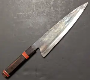 Günstige Japanische Messer-Gyuto 240 - Carbon Stahl Messer mit Holz Griff