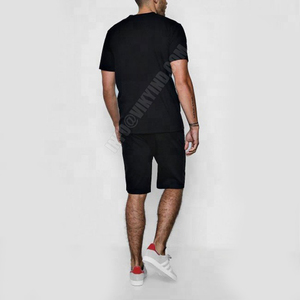 Ensemble de shorts d'été vêtements t-shirt à blocs de couleurs et ensemble court pour vêtements de jogging pour adultes survêtement d'été - Product Image 3