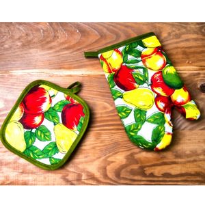 Manoplas de horno de algodón orgánico con el mejor diseño impreso económico al precio más bajo Fabricante en India - Product Image 3