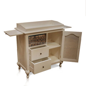 Armoire pour bébé, couleur crème peinte, meubles pour chambre de bébé, collection de meubles, dimensions L 102 P 46 H 98 cm, volume d'emballage - Product Image 3