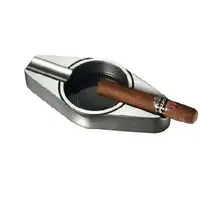 Алюминиевая карманная пепельница для сигар, пепельница для сигар под заказ, металлическая пепельница для сигар с логотипом под заказ, круглая пепельница для сигар