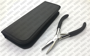 Stainless Steel Rubber Griped Handle <b>Plier</b> 7 Inch for Hair Extensions - Product Image 3