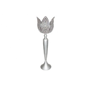 Centro de mesa de flores de cristal alto personalizado y candelabros altos Fabricante Mayorista venta directa de fábrica - Product Image 1