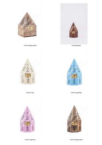 Top tendance brun bois porte-encens brûleur Vintage pyramide Design support avec métal pour la décoration de la maison pour la saison du Ramadan - Product Image 4