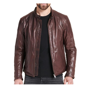 Chaqueta de cuero inspirada estilo motero chaqueta de moto | Chaqueta de moda clásica de cuero real - Product Image 1