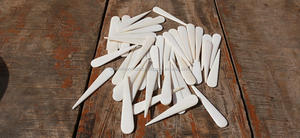 10 cm hueso Natural Carpeta de puntuación de plegado de papel de artesanía de cuero hecho a mano cartera - Product Image 5