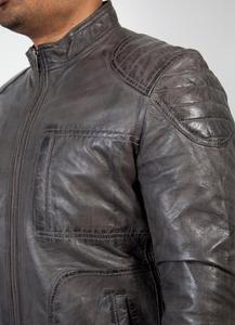 City Spirit เสื้อแจ็กเก็ตหนัง PU สำหรับผู้ชาย, เสื้อสเวตเตอร์ขี่ง่ายระบายอากาศได้ดีเสื้อแจ็คเก็ตขี่ลำลอง - Product Image 3