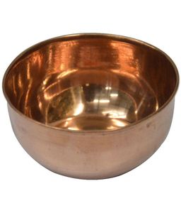 ชามทองเหลือง bhog Katori สำหรับ Puja ทรงกลมทองเหลืองขัดเงา - Product Image 1