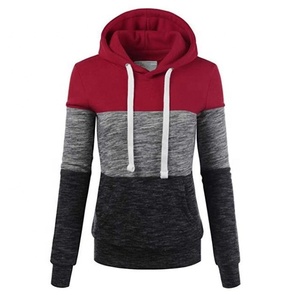Sudaderas con capucha de invierno de lana de algodón 100% para mujer Sudadera con capucha multicolor - Product Image 3
