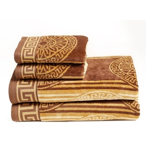 Serviette en tissu éponge jacquard, style de serviette le plus vendu, 100% coton éponge, vente en gros d'usine, fabricant de serviettes de bain personnalisées en Inde - Product Image 1