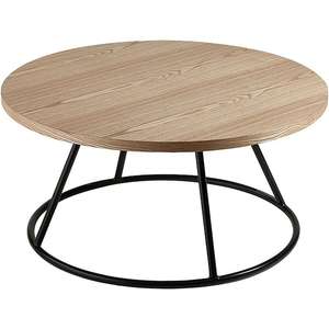 Meubles design Table basse en bois et cuir - Product Image 1