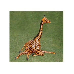 Decoración moderna de escultura artesanal de caballo, adorno de peluche de cuero de caballo de pie para el hogar para Navidad, Halloween, suministro ODM - Product Image 5