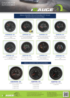 Tacómetro VDO para Autobús y Camión LGAUGE de 85 mm, Medidor de RPM con Motor Eléctrico