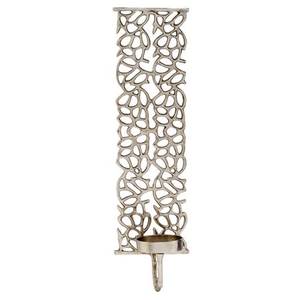 Candelabro de candelabro de pilar de espejo de cristal de pared plateado - Product Image 3