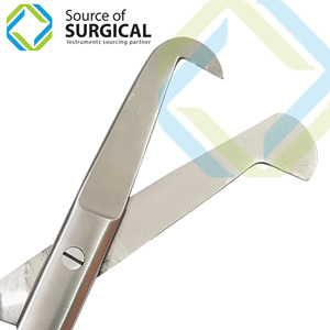 Ciseaux chirurgicaux angulaires Source Surgical Manual en acier inoxydable, instruments chirurgicaux certifiés CE, pour usage hospitalier et clinique SOS-348339 158mm - Product Image 3