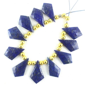 Venta de Gemas Azules, Lapislázuli Natural, Grado AAA, Forma Elegante, Cuentas Facetadas en Forma de Briolette, Piedra Certificada por Terceros, Iluminación - Product Image 5