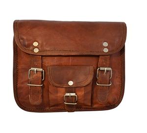 Best Selling Women's Genuine Goat Leather Messenger <b>Bag</b> Bohemian Style <b>Waxed</b> <b>Canvas</b> High Quality at Competitive Price - Product Image 1