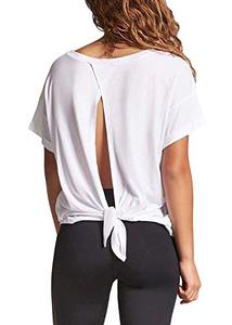 Oem secado rápido espalda abierta mujeres yoga camiseta sin mangas fitness - Product Image 2