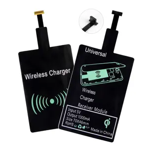 Pengisian Nirkabel Receiver Universal Fast Charging Wireless Charger Receiver untuk Android untuk iPhone