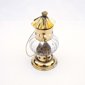 เทียนขัดเงา7 ", เทียนทองเหลืองตกแต่งแฟนซีพร้อมที่แขวนทำจากอัลลอยระดับพรีเมียม - Product Image 2