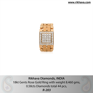 Best Fashion JWELERY 18kt Rose Gold Diamond <b>Ring</b> for <b>Men</b> High Quality Gift - Product Image 6