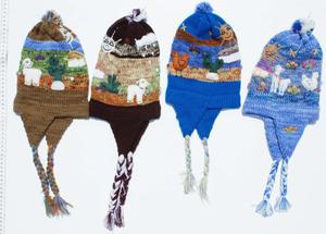 Sombreros para Niños de Lana de Alpaca, Gorro Cálido de Invierno para Bebés, Niños y Niñas, Moda Peruana Tejida a Mano - Product Image 2