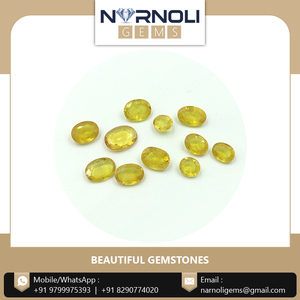 Montre en saphir jaune, bijoux de qualité supérieure, fabrication de pierre précieuse, ovales et saphir jaune, pour la vente en vrac réception - Product Image 6