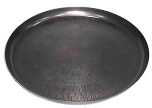 Bandeja de servicio martillada redonda Placa de cargador Material de hierro - Product Image 2