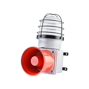 ไซเรนสัญญาณเตือนภัยแบบสโตรบ สว่างมาก เสียงดัง ทนทาน พร้อมไฟเตือนแบบ Heavy Duty มี 7 เสียงเพลง  ลำโพงไซเรนแบบหล่อโลหะ - Product Image 2