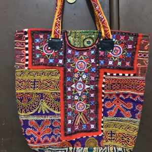 HandEmbroidered Vintage Banjara <b>Fabric</b> Tote <b>Bag</b> - Product Image 1