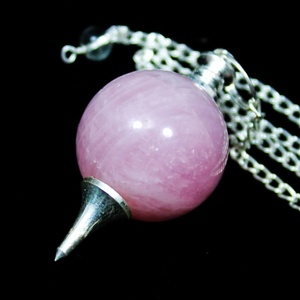 Péndulo de bola de cristal de cuarzo rosa de piedras preciosas de alta calidad para collar de péndulo de radiestesia de adivinación con cadena meditación de cuarzo - Product Image 5